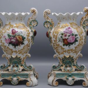Jacob Petit (1796-1868) - Pair of Rococo Revival Vases