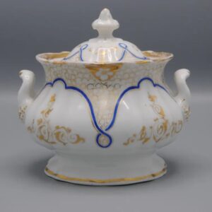 Schumann Porzellan Manufaktur - porcelain jar and cover, mid 19th century