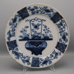 Delft Blue chinoiserie charger - second 18th century