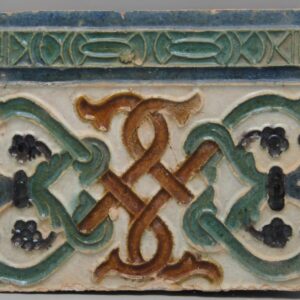 Azulejo, Arista y Cuenca - Spanish Moorish Mudejar Tile, Toledo 16th century