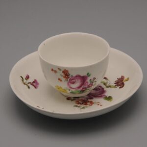 Vienna Porcelain - Rococo Cup and Saucer, late 18th century