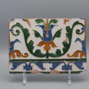 Azulejo, Arista y Cuenca - Spanish Moorish Mudejar Tile, Toledo 16th century