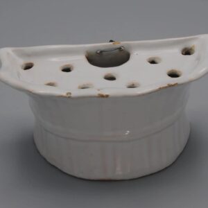 French faience bouquetière / pique fleurs / tulip vase, 18th century