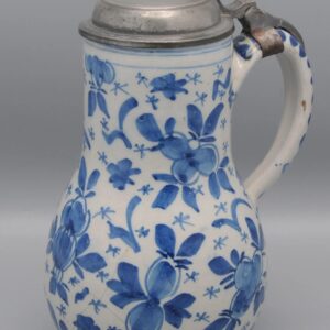 Delftware Blue Beer Jug - 18th century