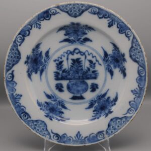 Delft Blue chinoiserie charger - second 18th century