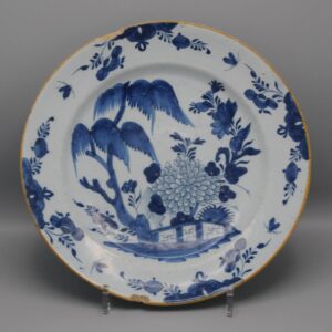 Delft Blue Chinoiserie Charger - De Klaauw, mid 18th century