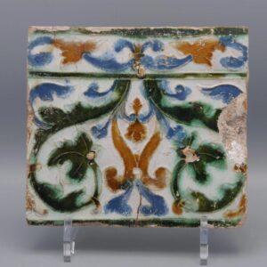 Azulejo, Arista y Cuenca - Spanish Moorish Mudejar Tile, Toledo 16th century