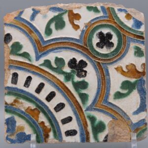 Azulejo, Arista y Cuenca - Spanish Moorish Mudejar Tile, Toledo 16th century