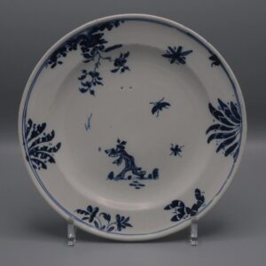 Moustiers faience - Chinoiserie plate, 18th century