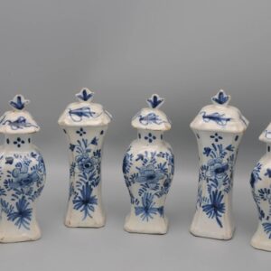 Delft Blue and White - Miniature Garniture set
