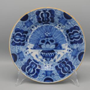 Delft 'Peacock' plate by 'The Claauw' - second half 18th century