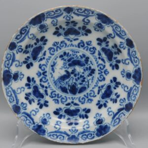 Delft chinoiserie plate - 1st half 18th century