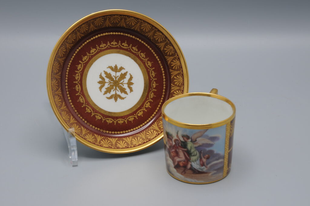 Vienna porcelain - Cup and Saucer, early 19th century