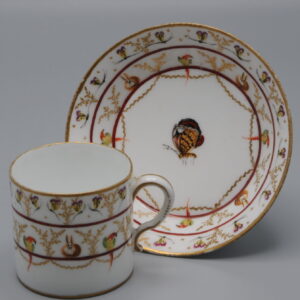 Porcelaine de Paris - Cup and saucer ‘Litron’, late 18th century