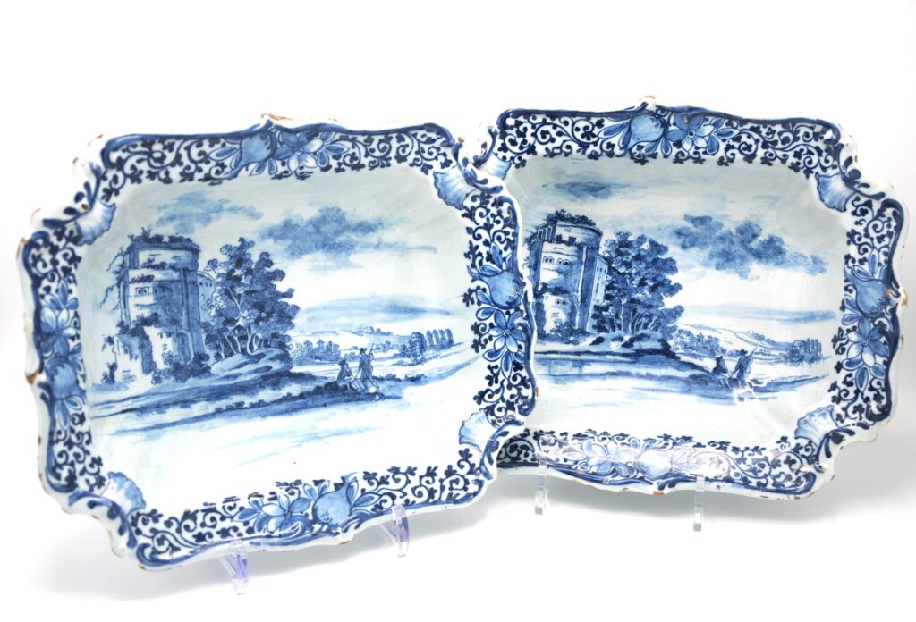 Delft rococo bowls 18th century