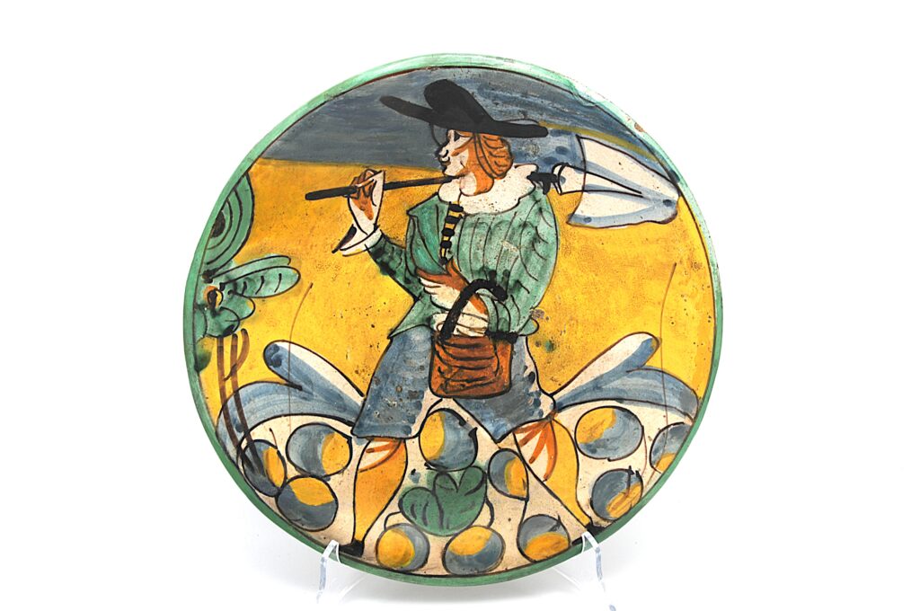 Montelupo Arlecchino Dish, Italy 17th century