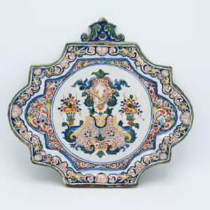 Delft - Polychrome Wall Plaque, mid 18th century